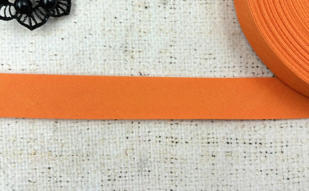 Косая бейка, ш. 2 см, оранжевый