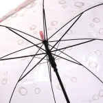 Зонт-трость женский купол «Цветы», 8 спиц, цвет микс, d-80см, длина в слож. виде 82см