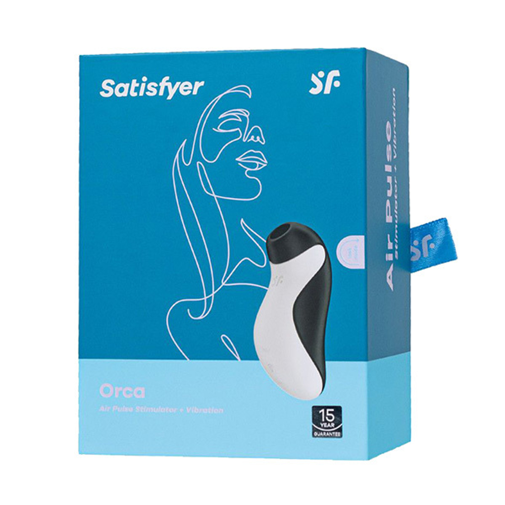 Вакуумный стимулятор клитора 11,5см в форме косатки Satisfyer Orca