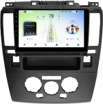 Магнитола для Nissan Tiida C11 2004-2013 (климат с круглым экранчиком, рамка черная) - Teyes CC4L монитор 9" IPS на Android 14, Snapdragon 662, CarPlay, 4G SIM-слот