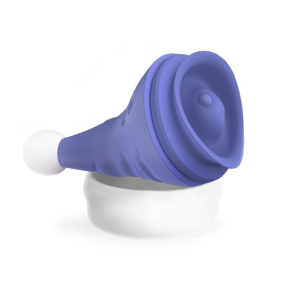 Сиреневый вибростимулятор в форме колпака Magical Santa Hat (Цвет: сиреневый)