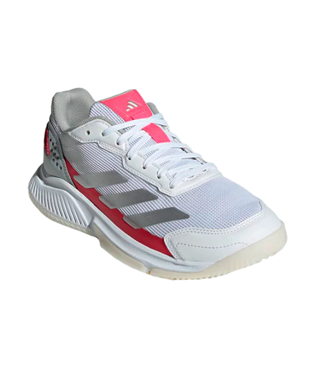 Кроссовки для падел Adidas Courtquick Padel Белые/Металлик Розовые 2024 | Размер 40