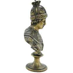 Феодор I. Бронзовый бюст царя Фёдора Алексеевича Романова. Фабрика Ф.Шопена. 1868 г. Реплика.