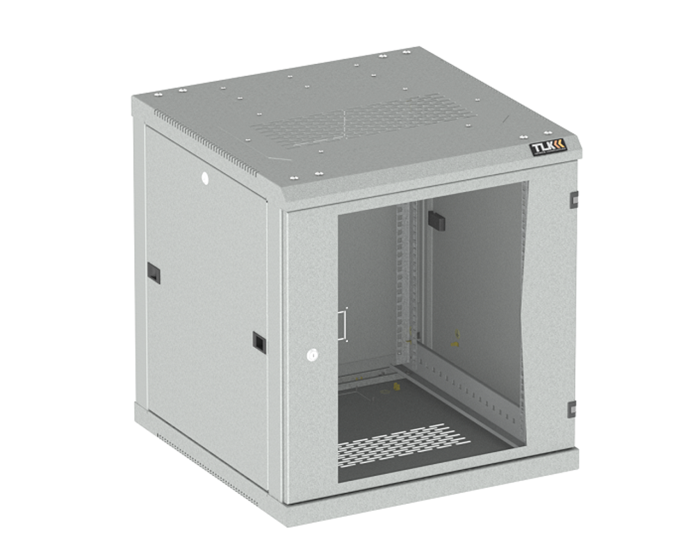 Шкаф настенный 19", 15U TLK TWC-156045-R-G-GY