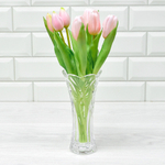 Цветы искусственные Тюльпаны букет 7шт, силикон, цвет розовый