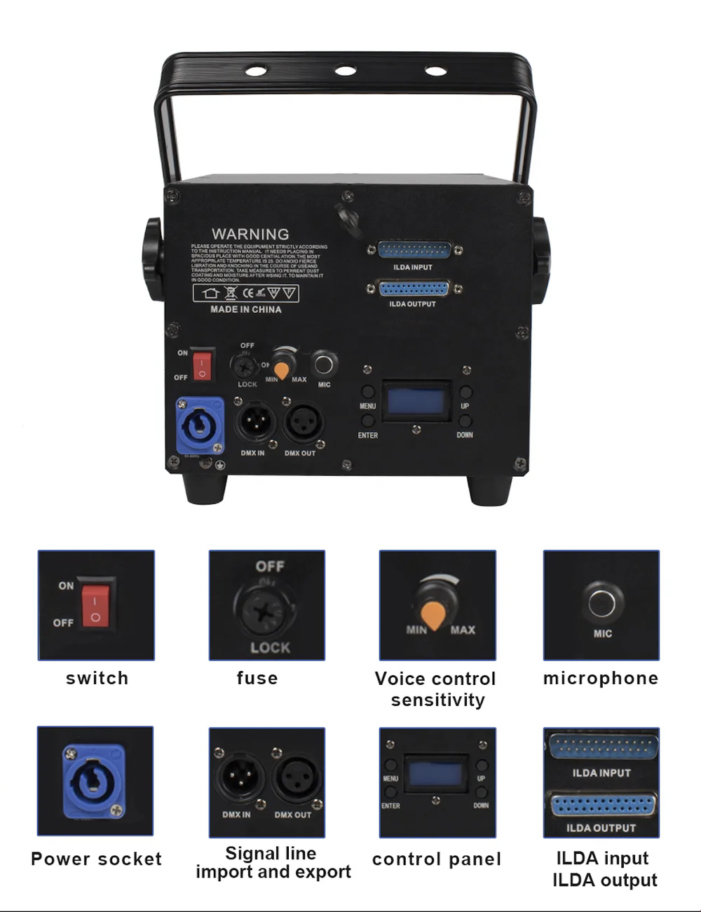 Полноцветный лазерный проектор 3W RGB