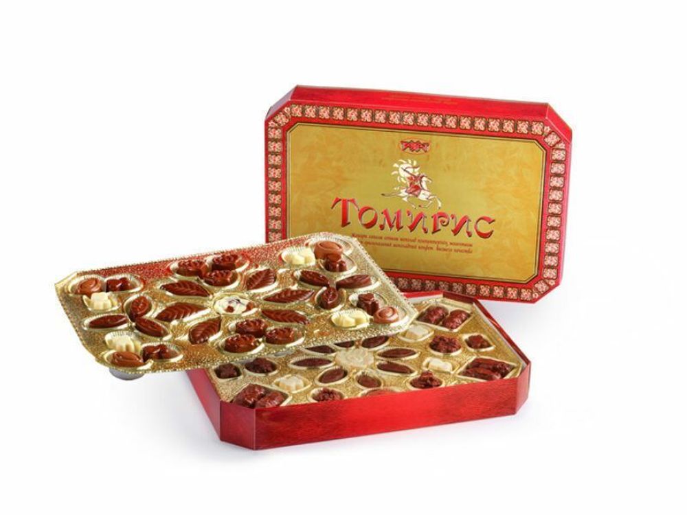 Набор шоколадных конфет Томирис х/к 650 гр