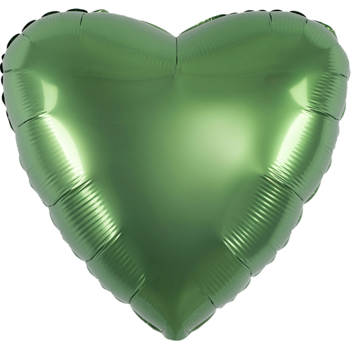 Сердце 19" Зеленый мох, Бохо Agura