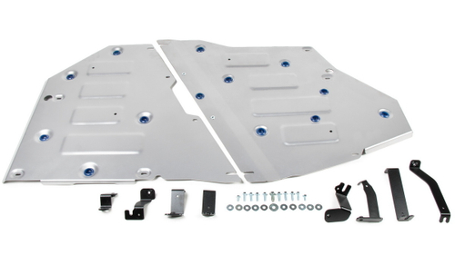 Защита топливного бака Rival для Volkswagen Teramont (V - 2.0 (220 л.с.); 3.6 (280 л.с.)) 4WD 2017-2020 2021-н.в., штампованная, алюминий 3 мм, с крепежом, 2 части, 333.5862.1