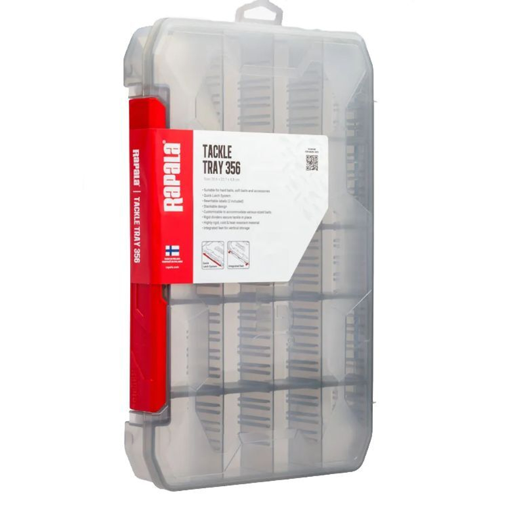 Коробка рыболовная Rapala Tackle Tray 356 Deep Half 6 секций