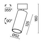 Потолочный светильник Technical C055CL-L12W3K-W-W