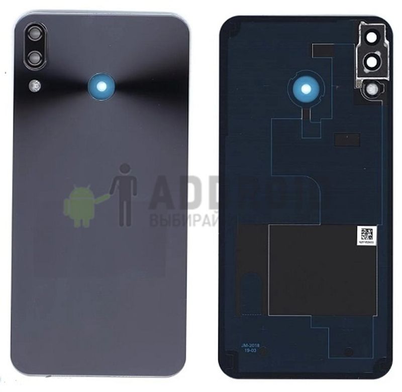 Задняя крышка для Asus ZE620KL (со стеклом камеры) (Blue)