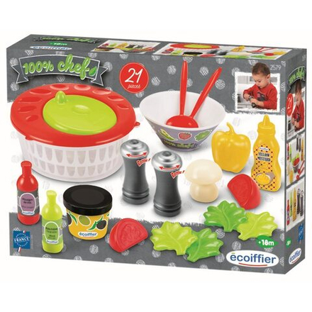 Ecoiffier - Набор для приготовления салата с сушилкой 100% Chef 2579