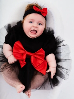 Платье-боди для новорожденной