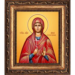 Анна Четверикова святая мученица. Икона на холсте.