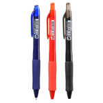 Ручка шариковая, масляная, автоматическая, Piano, 3 цвета чернил, серия "Fine", полупрозрачный корпус, 50 шт