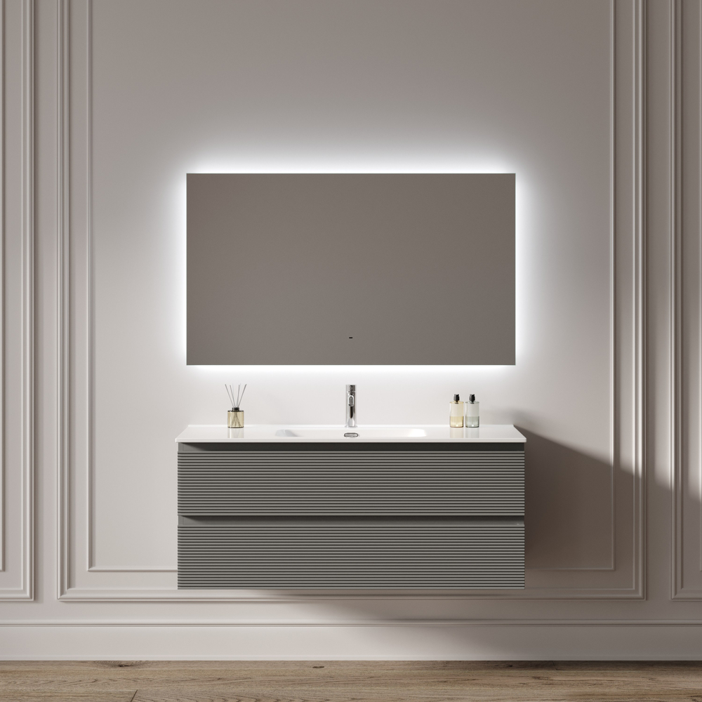 Зеркало для ванной комнаты SANCOS Square 2.0 1200х700 led подсветка 2700K/4000K/5000K SQ2.1200