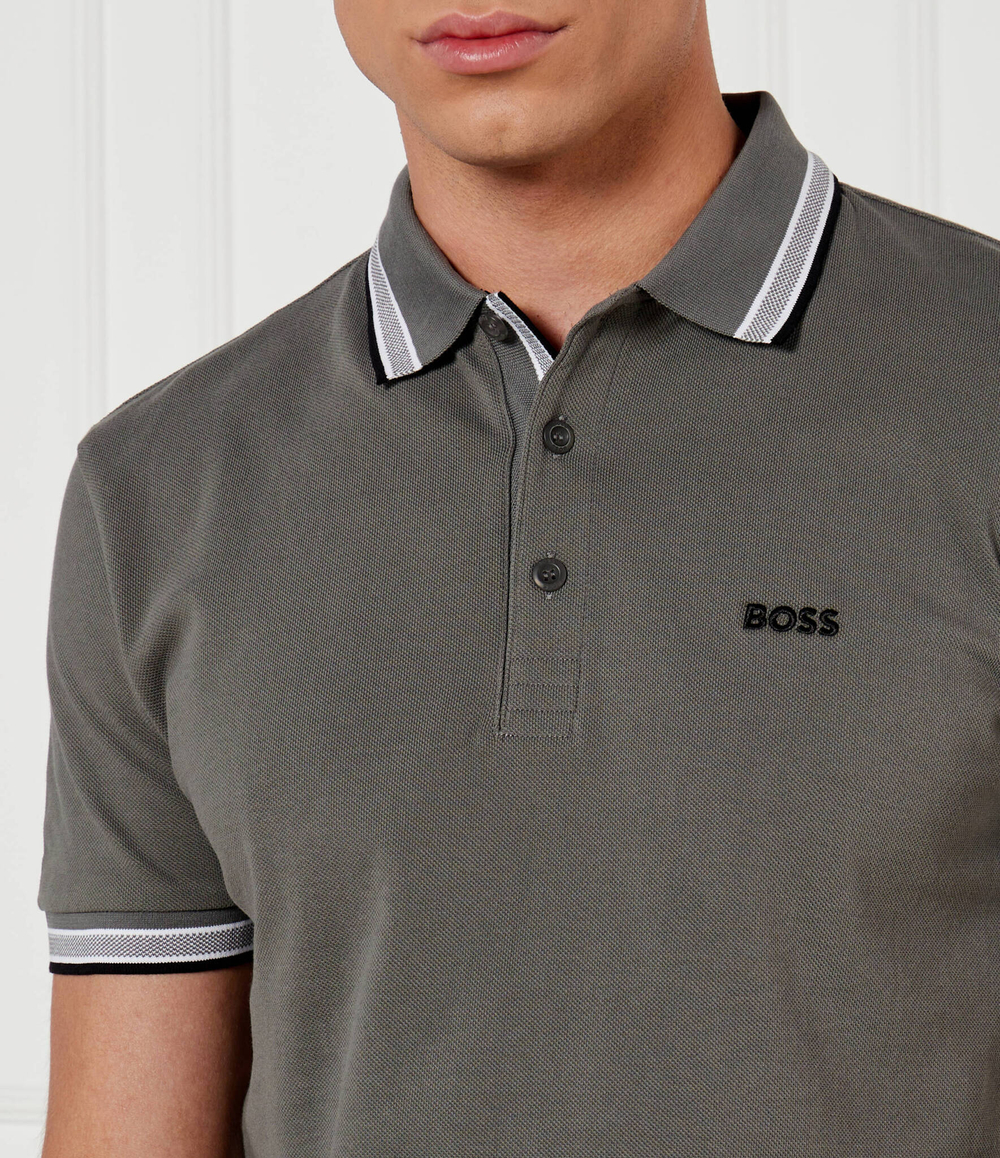 Поло Paddy BOSS GREEN - серый(50469055)