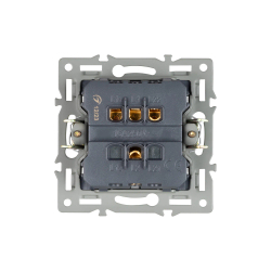 Механизм выключателя двухклавишный непроходной SWT-MK02-PL-BK (250V, 16A) (Arlight, -) 043725