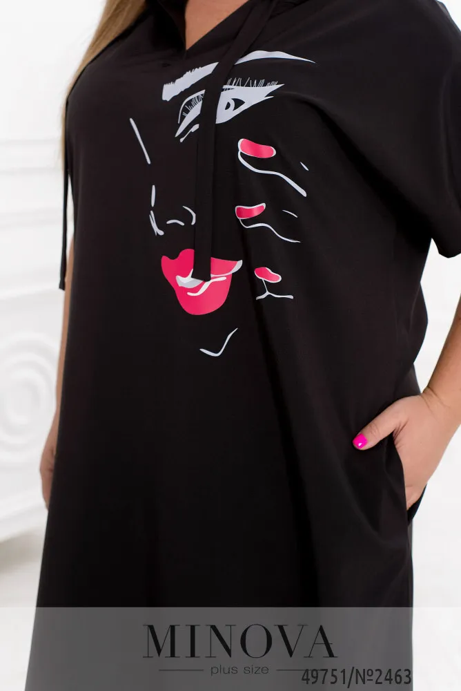 Платье 2463-черный Minova