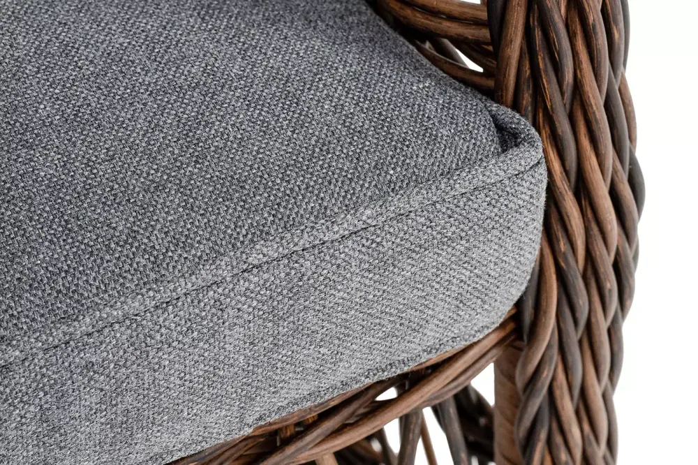 "Цесена" кресло плетеное из искусственного ротанга, цвет коричневый