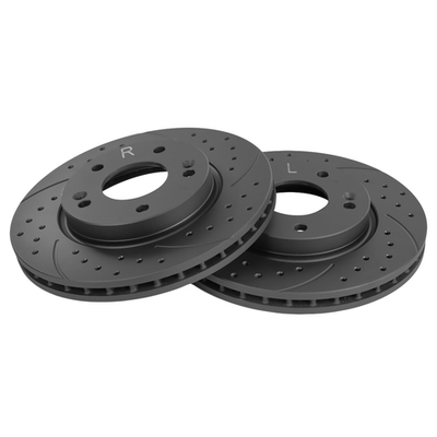 Диск тормозной передний перфорированный PRO-Line с покрытием (компл.2 шт) HYUNDAI Elantra 06 GANZ GIJ10099S