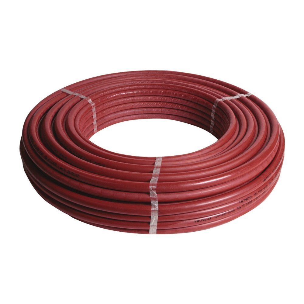 Труба HENCO(ХЕНКО) STANDARD в красной изоляции (6мм), PEXc-AL-PEXc, 26х3, бухта 25 мов