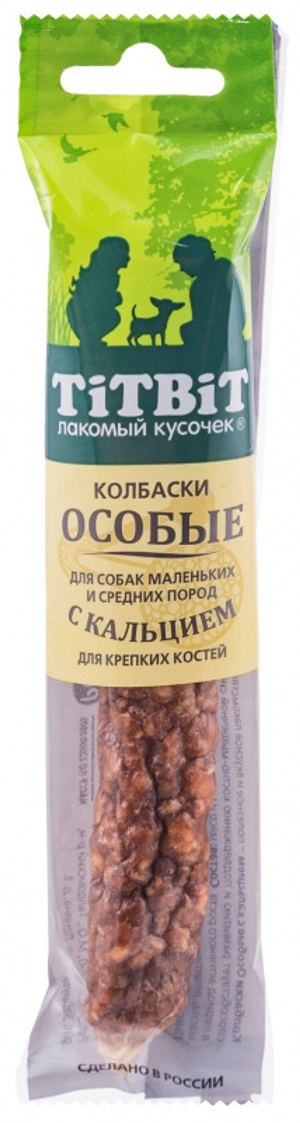 TitBit лакомство для собак Колбаска Особые с кальцием 30 гр.