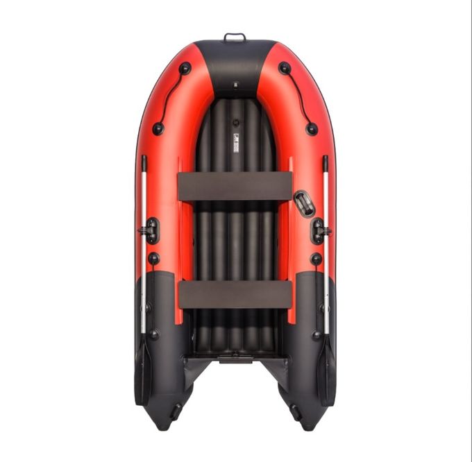 Лодка ПВХ Ривьера Компакт 3200 НДНД красно/черный