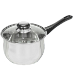 Ковш нерж, 1.9 л, крышка стекло, бакелит ручка, DNN1, SD-A19-16S