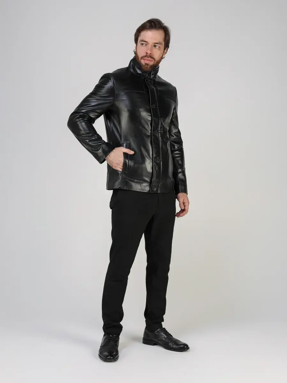 Кожаная куртка демисезонная