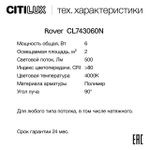 Накладной светодиодный светильник Citilux Rover CL743060N