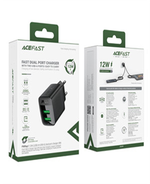 A86 12W (USB-A+USB-A) dual port charger (EU)