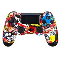 Джойстик беспроводной DualShock №24 для PlayStation 4 с рисунком Sticker boom (Разноцветный)