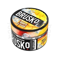 Бестабачная смесь для кальяна BRUSKO, 50 г, Манго со льдом, Medium (M)