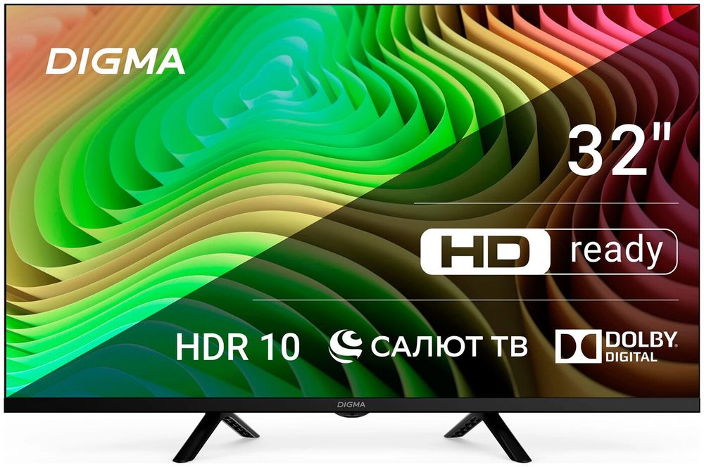 ЖК телевизор Digma DM-LED32SBB34(Smart,Салют ТВ,frameless)