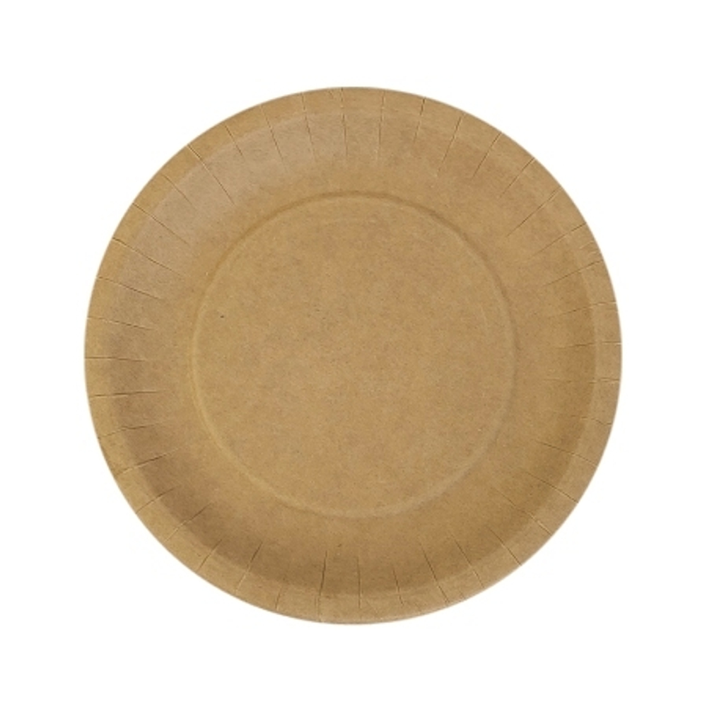 Тарелка картон. 230мм ECO PLATE КРАФТ /100шт