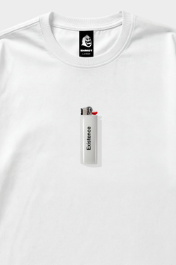 Футболка SHMOT "LIGHTER EXISTENCE" MONO Белый
