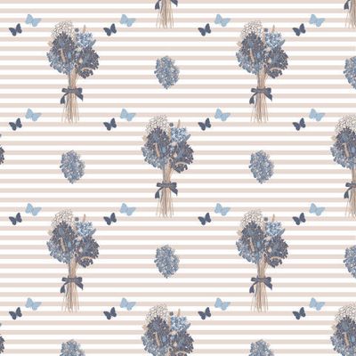 Паттерн с букетом сухоцветов в бохо стиле1