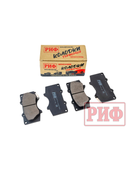 Колодки тормозные передние РИФ Toyota LC120,150, Hilux 2005+OEM 04465-35250, 04465-35290 ,Pajero 4 дизель 4605A472, 4605A481