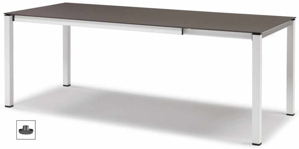 Стол ламинированный раздвижной Scab Design Pranzo Extendable, белый, антрацит