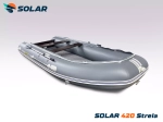 Лодка надувная моторная solar-420 strela jet tunnel