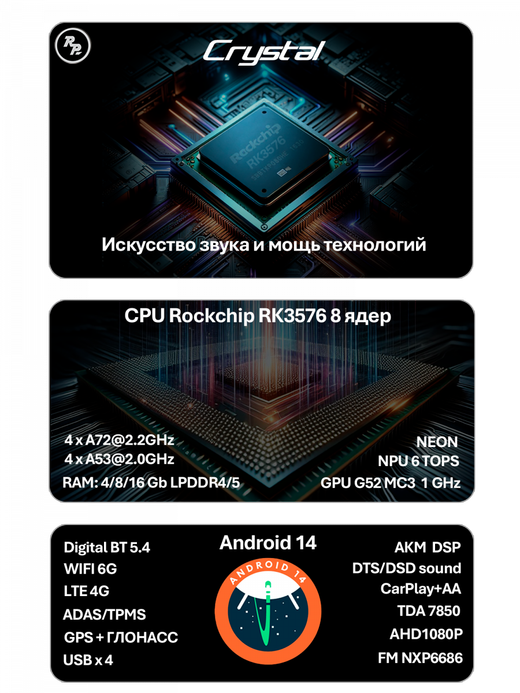 Магнитола для Lada Vesta NG 2023+ - Redpower 85277 PRO/PROmax ТОП звук, 2K QLED, Android 14, CarPlay, 4G SIM-слот