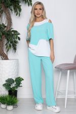 Костюм Аурика (белый/мята) К10671 LT Collection