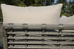 "Валенсия" лаунж-зона из искусственного ротанга, цвет серый