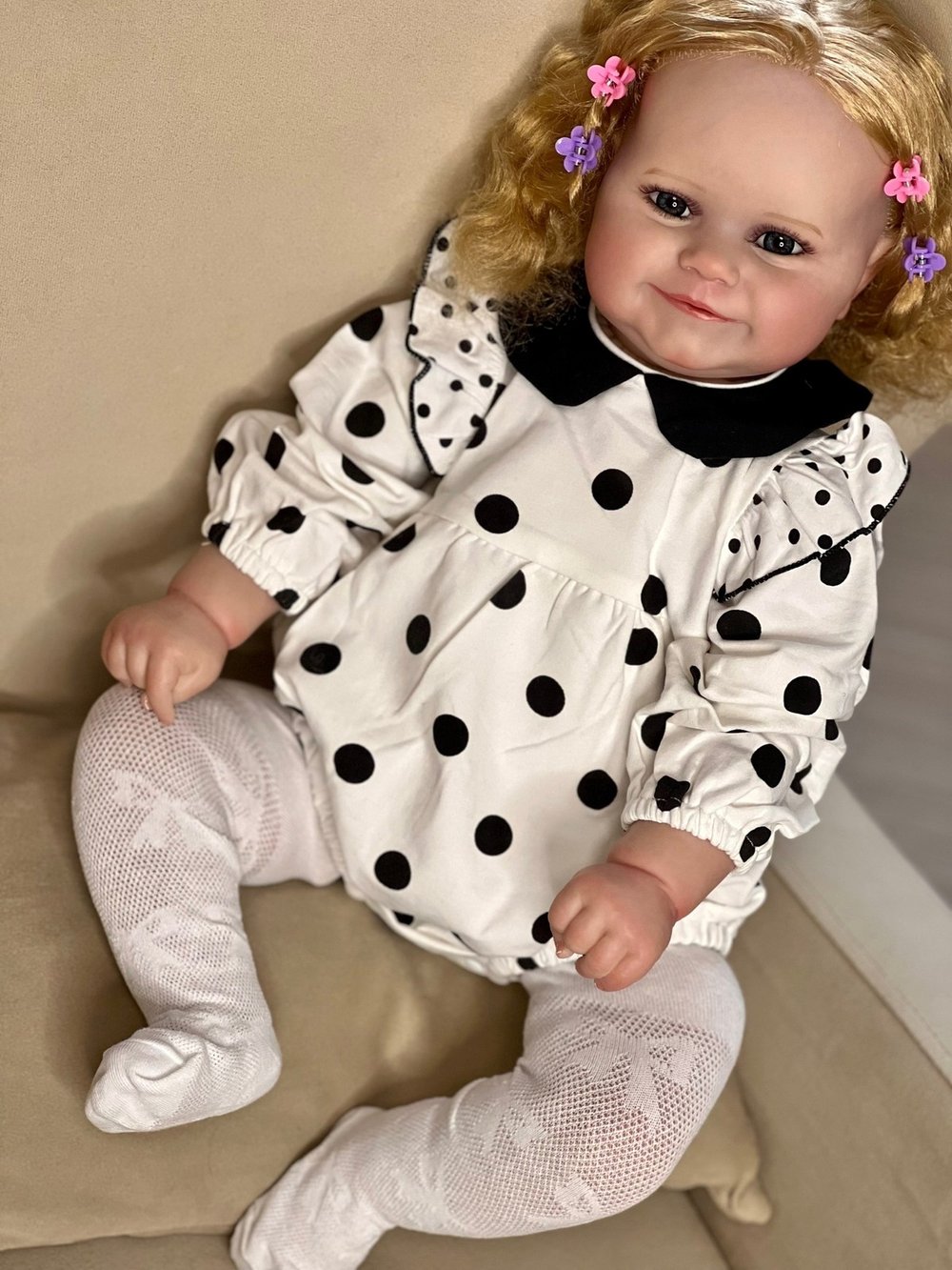 Кукла Реборн мягконабивная 60см в пакете (FA-161A1)