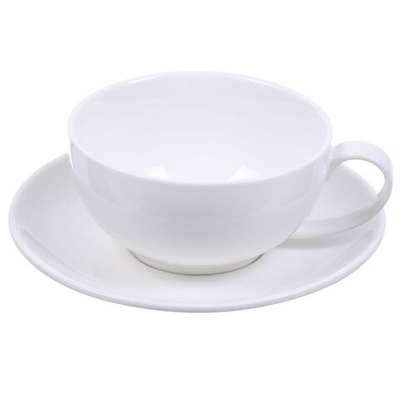 Чайная пара керам, 2 пр, 1 перс, 300 мл, Daniks, Грейс, Y4-4403, бел