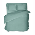 Комплект постельного белья Меланж изумруд 1,5СП с наволочками 50х70