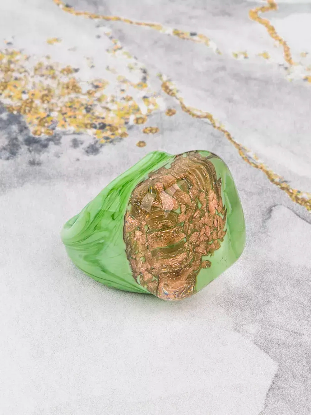 Кольцо бижутерия из муранского стекла