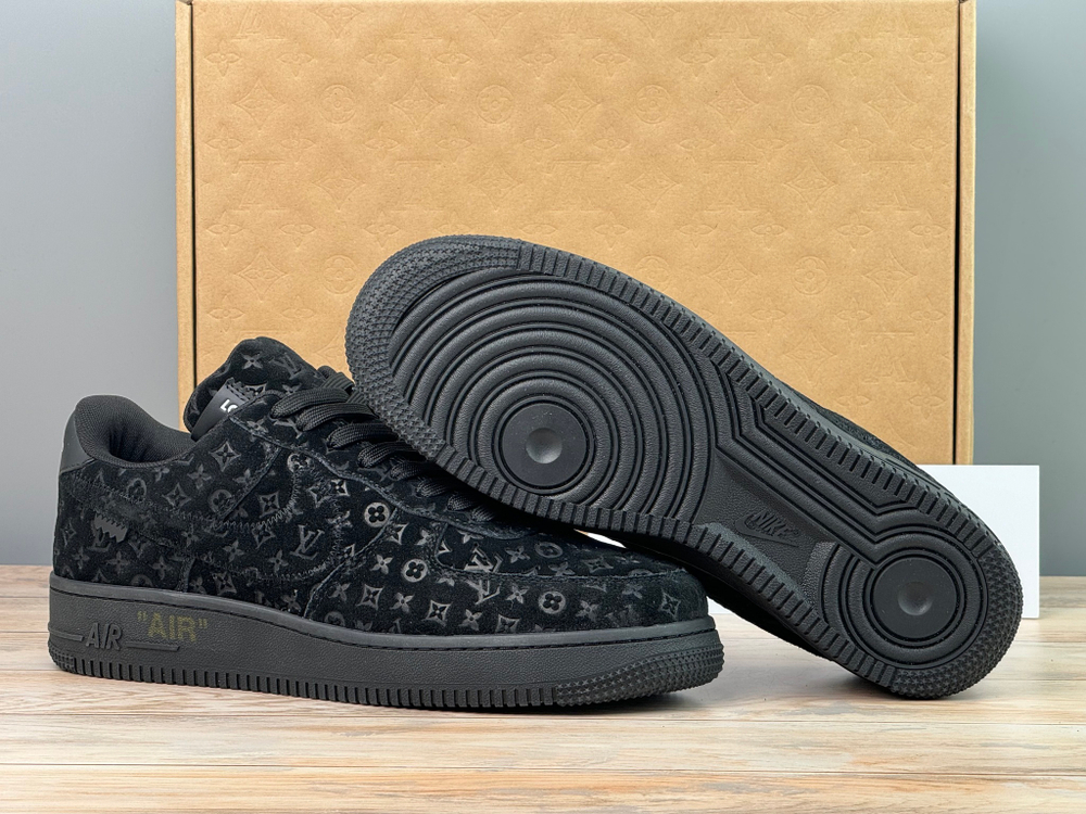 Louis Vuitton x Nike Air Force 1 Low Triple Black